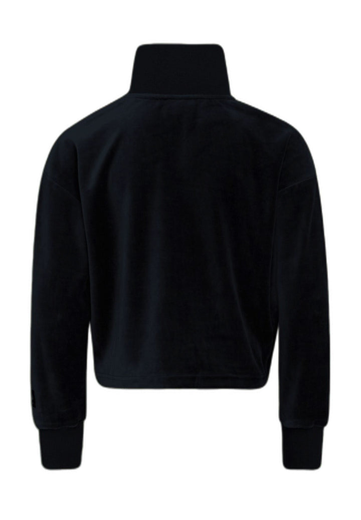 Black zipped sweatshirt for girls