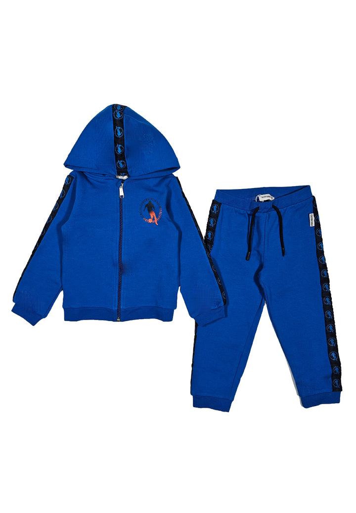 Completo felpa blu royal per bambino