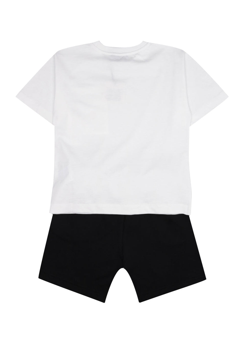 Completo bianco-nero per bambino