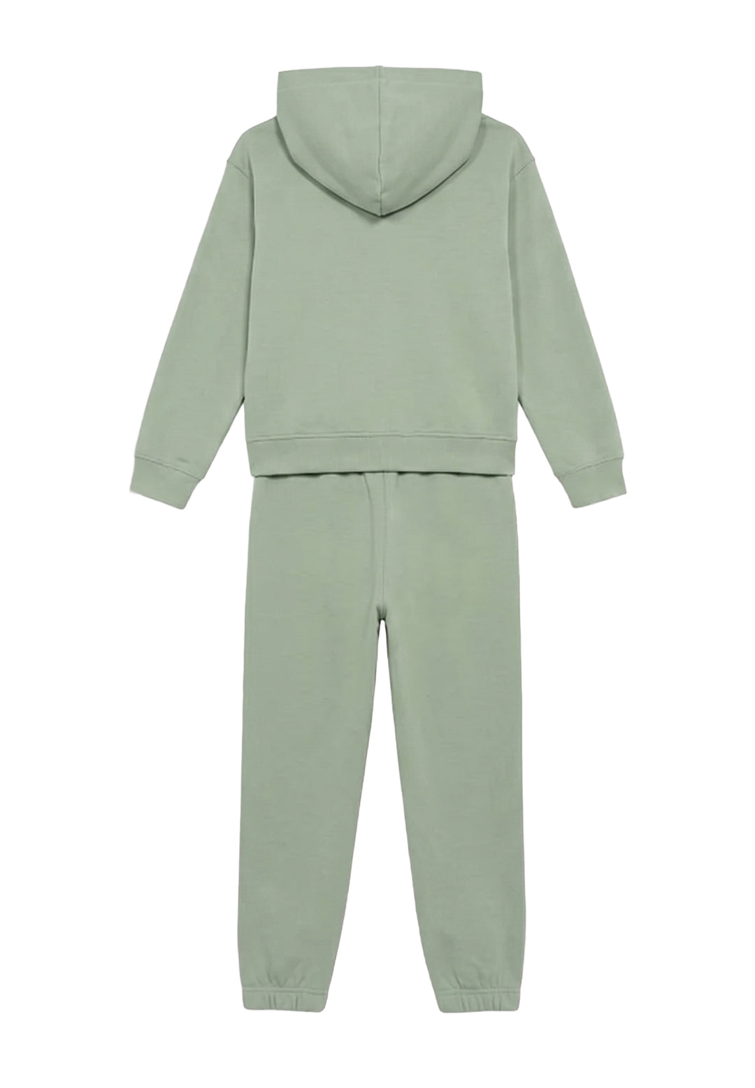 Completo felpa verde per bambina