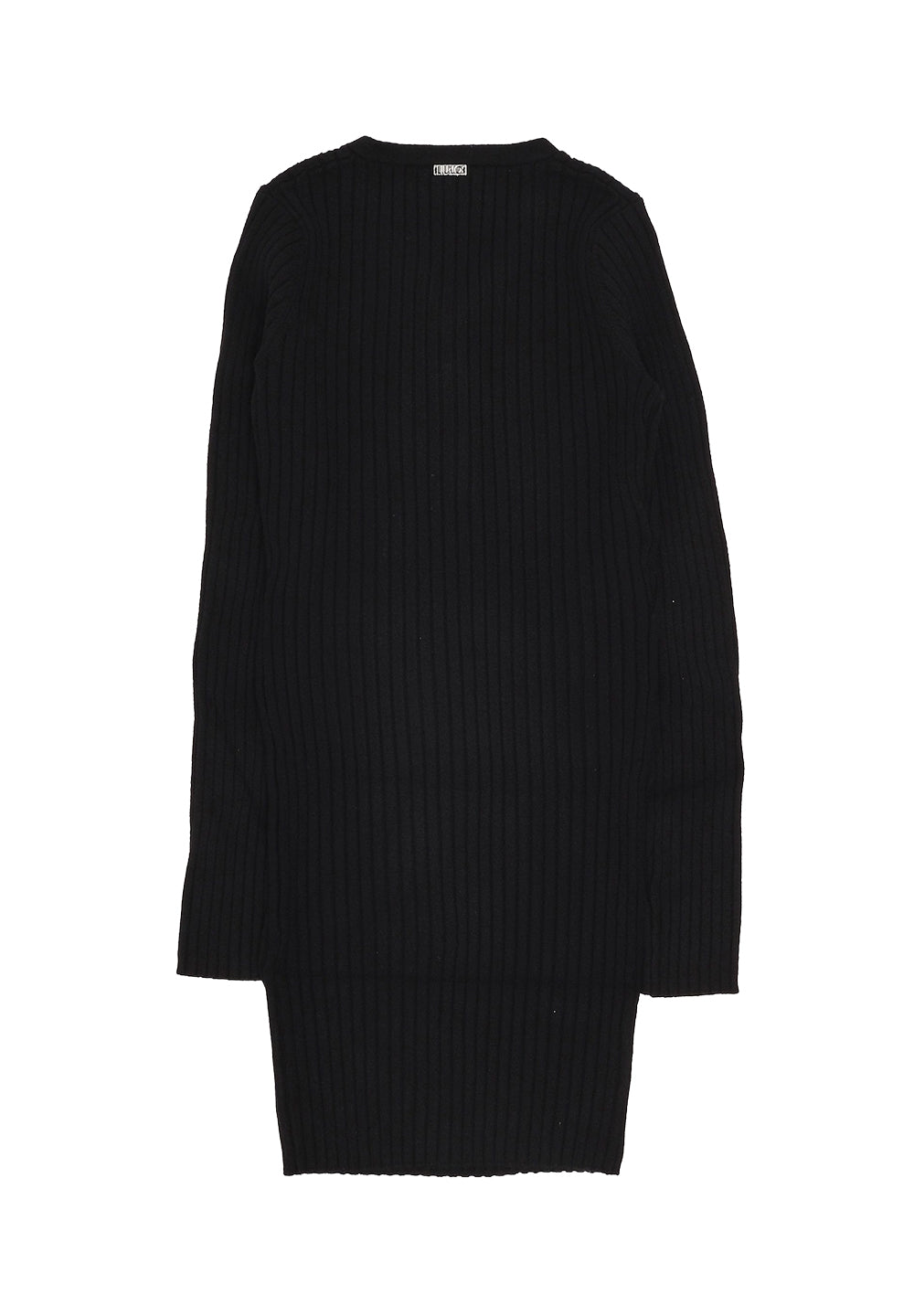 Vestito maglia nero per bambina