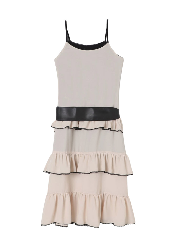 Beiges Kleid für kleines Mädchen