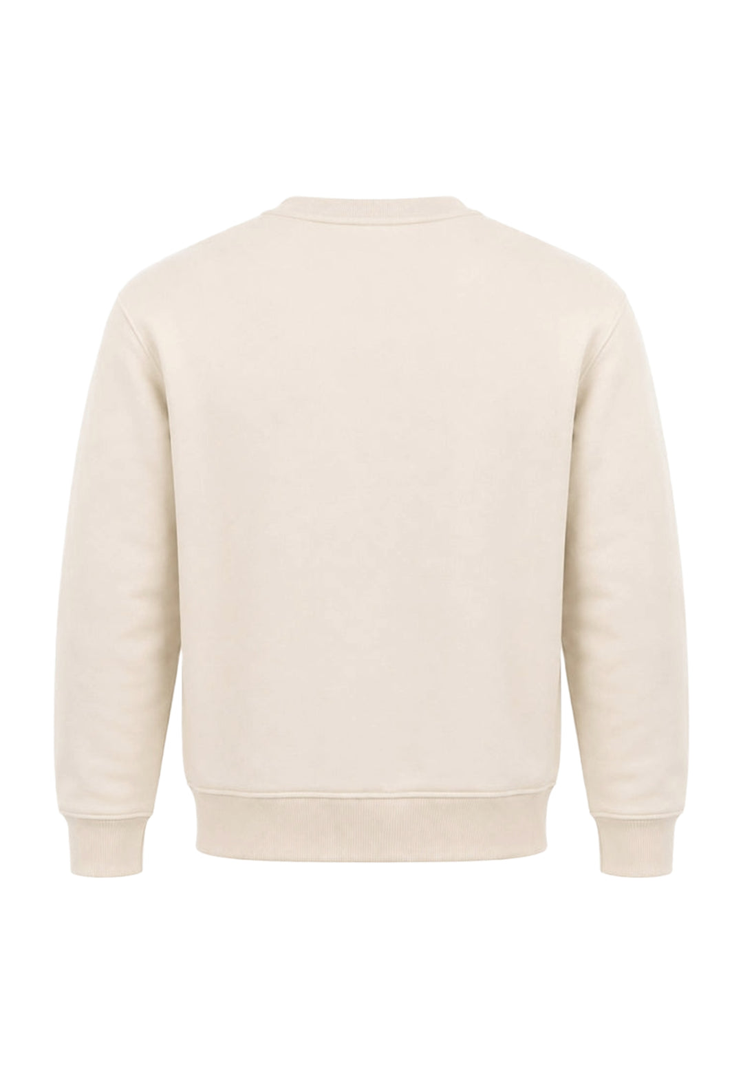 Felpa girocollo crema unisex