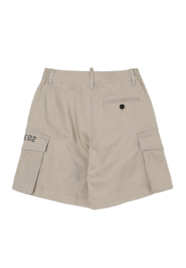 Bermuda cargo beige per bambino