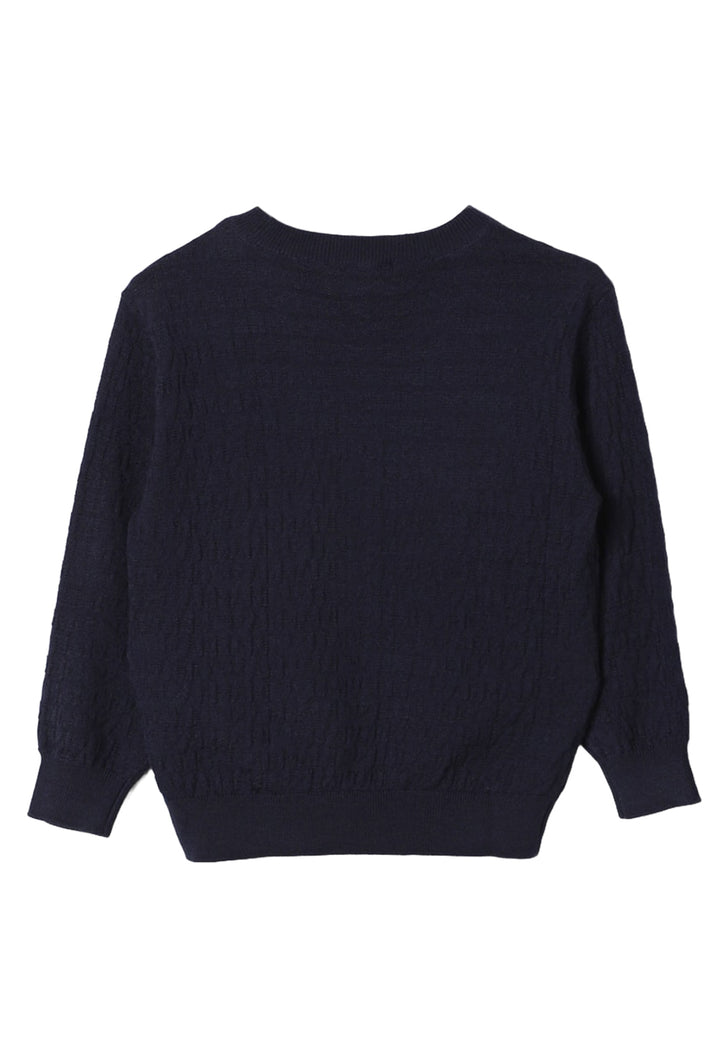 Maglioncino blu navy per bambino