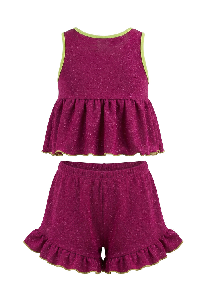Completo fuxia per neonata