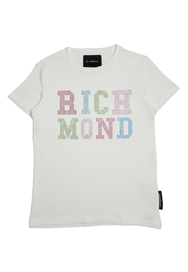 T-shirt bianca per bambina