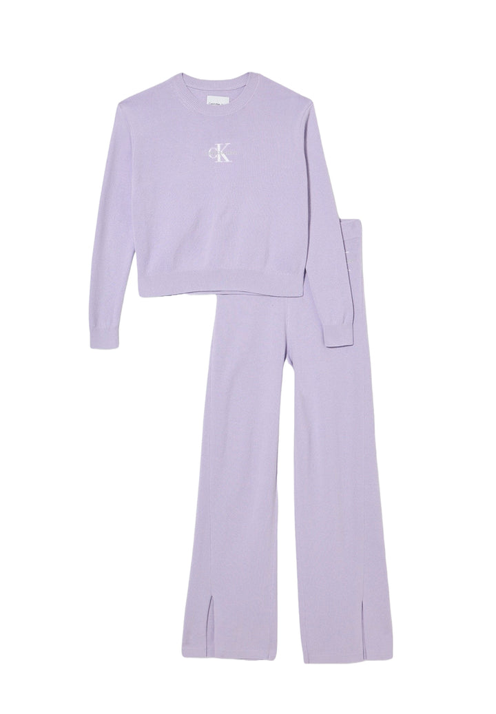 Completo maglia lilla per bambina