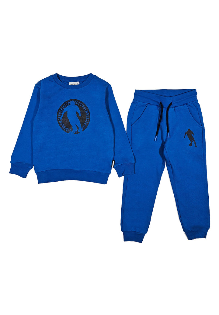 Royal blue sweatshirt set for boy