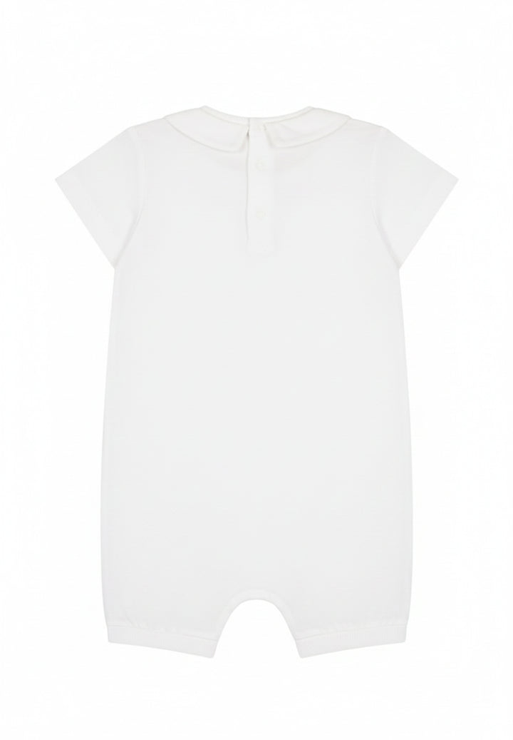 Weißer Strampler für Babymädchen