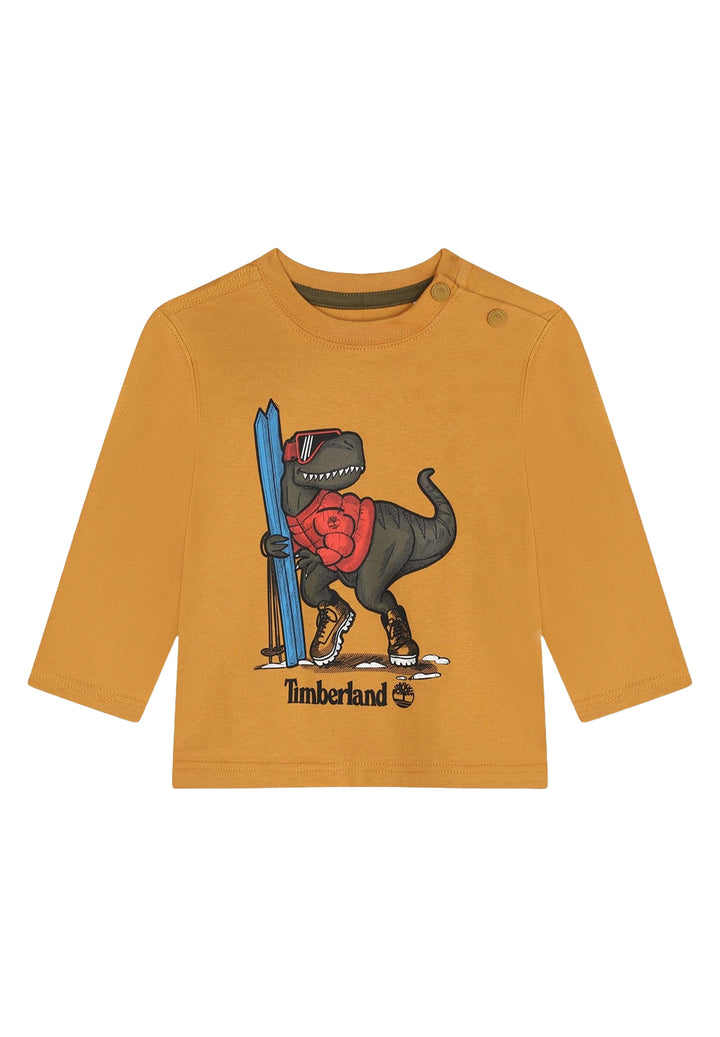 Mustard t-shirt for newborns