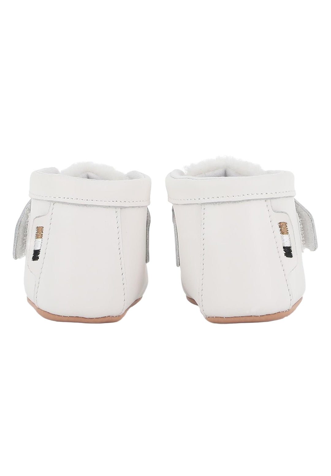 Scarpe crema per neonato
