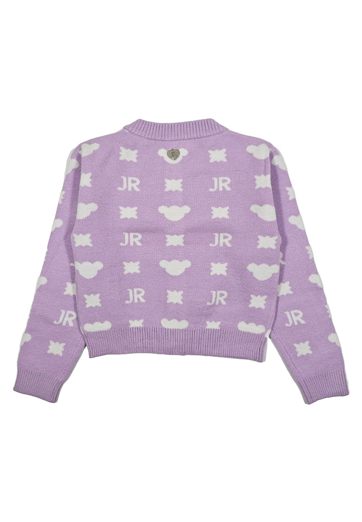 Cardigan lilla per neonata