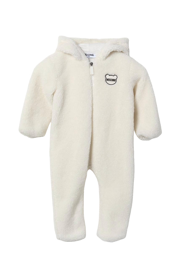 Tuta teddy crema per neonato