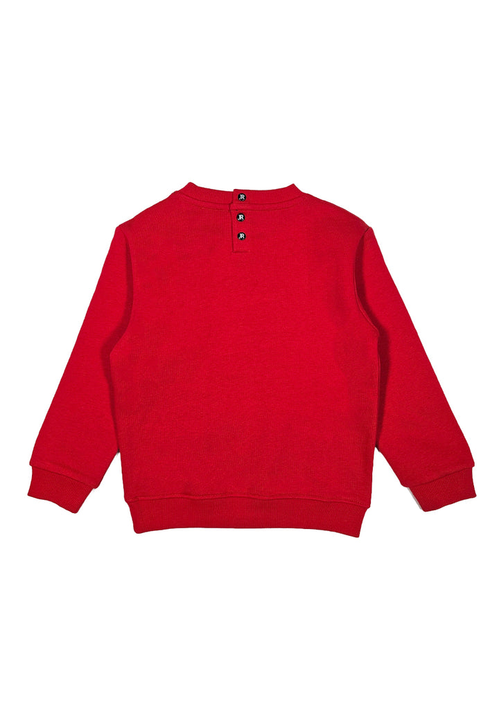 Rotes Sweatshirt mit Rundhalsausschnitt für Jungen