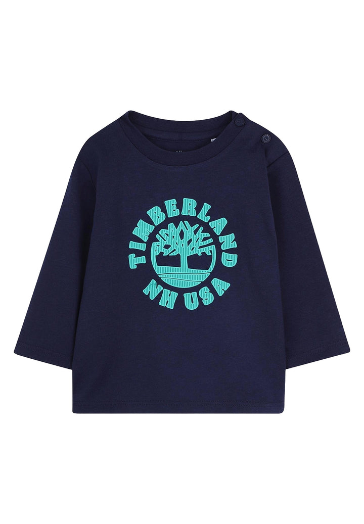T-shirt blu per neonato