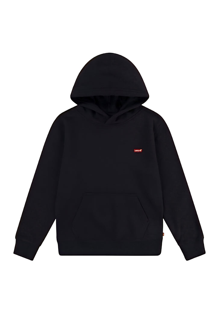 Felpa cappuccio nera per bambino