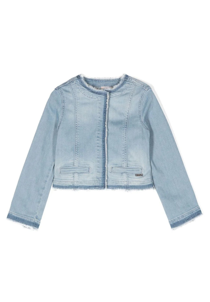 Giubbino blu denim per bambina