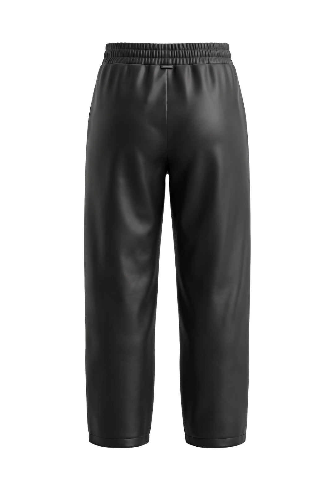 Pantalone ecopelle nero per bambina