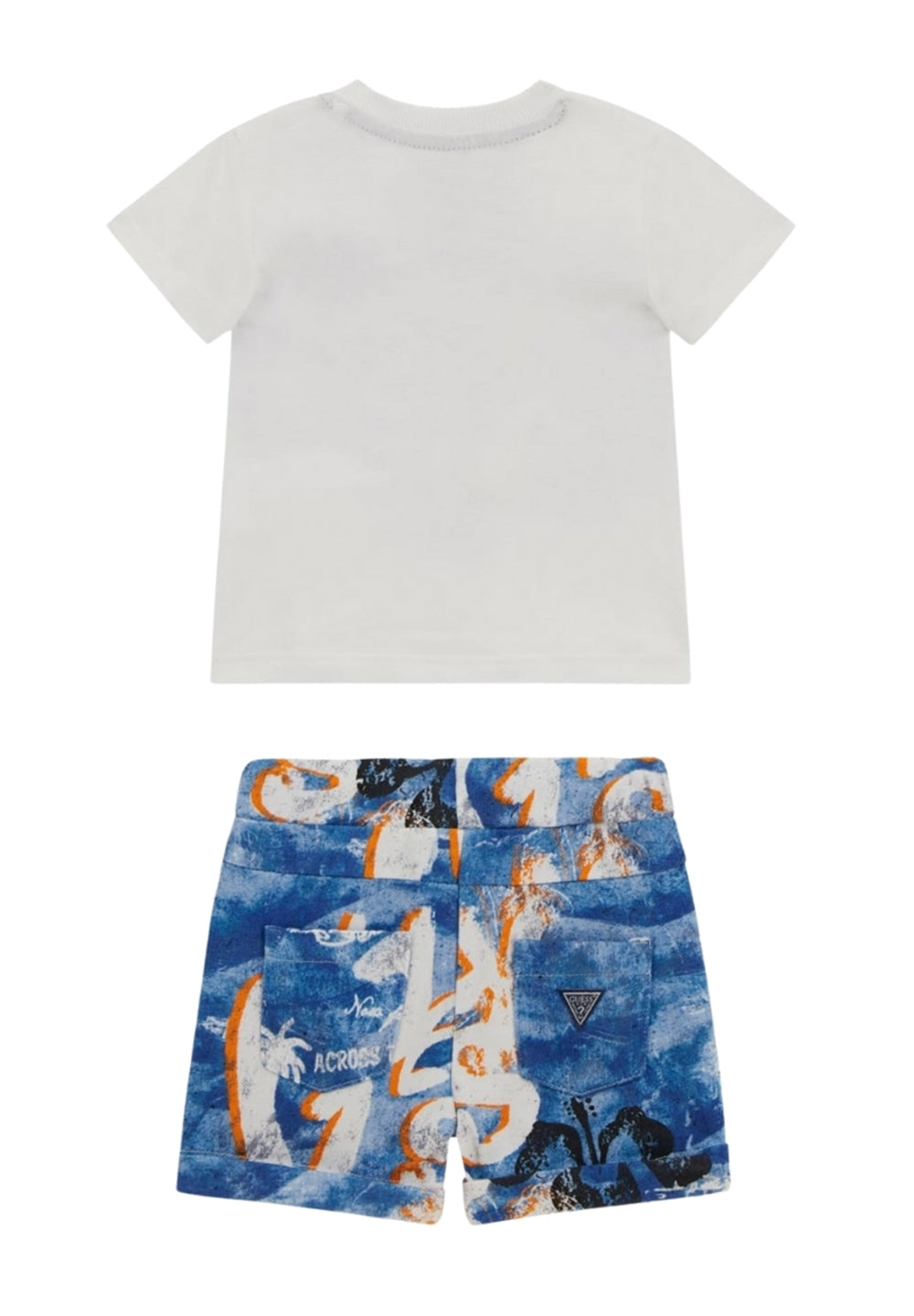 Completo bianco-blu per neonato