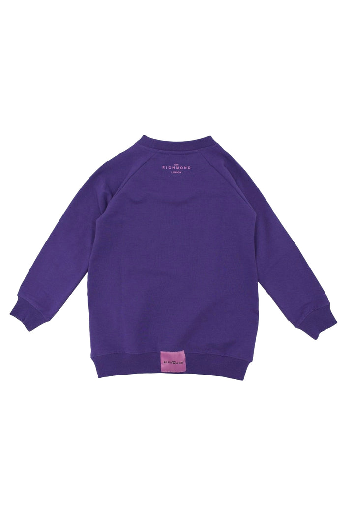 Lila Sweatshirtkleid für Mädchen