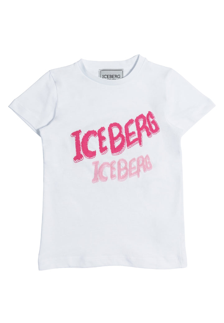 T-shirt bianca per neonata