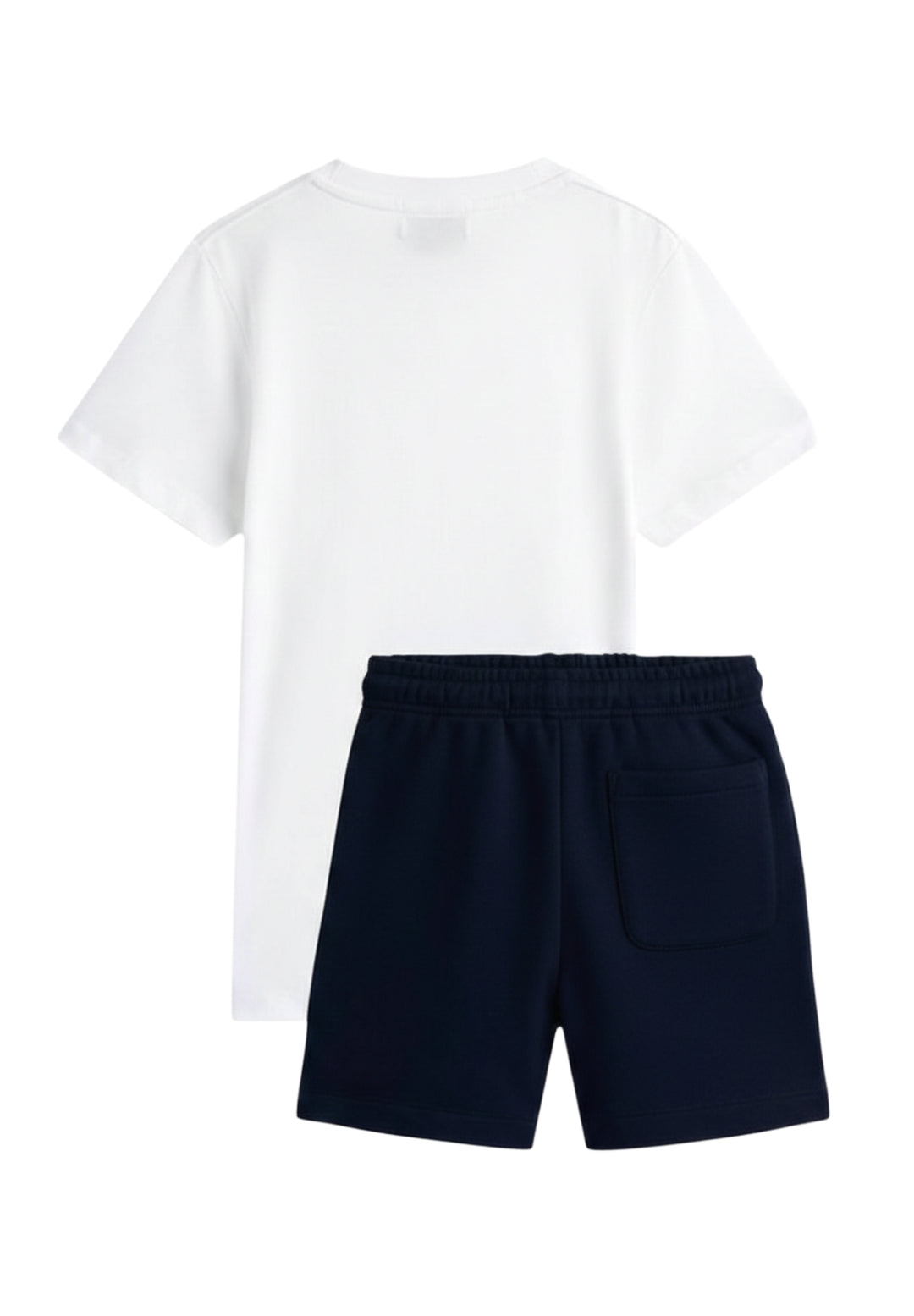 Completo bianco-blu per bambino