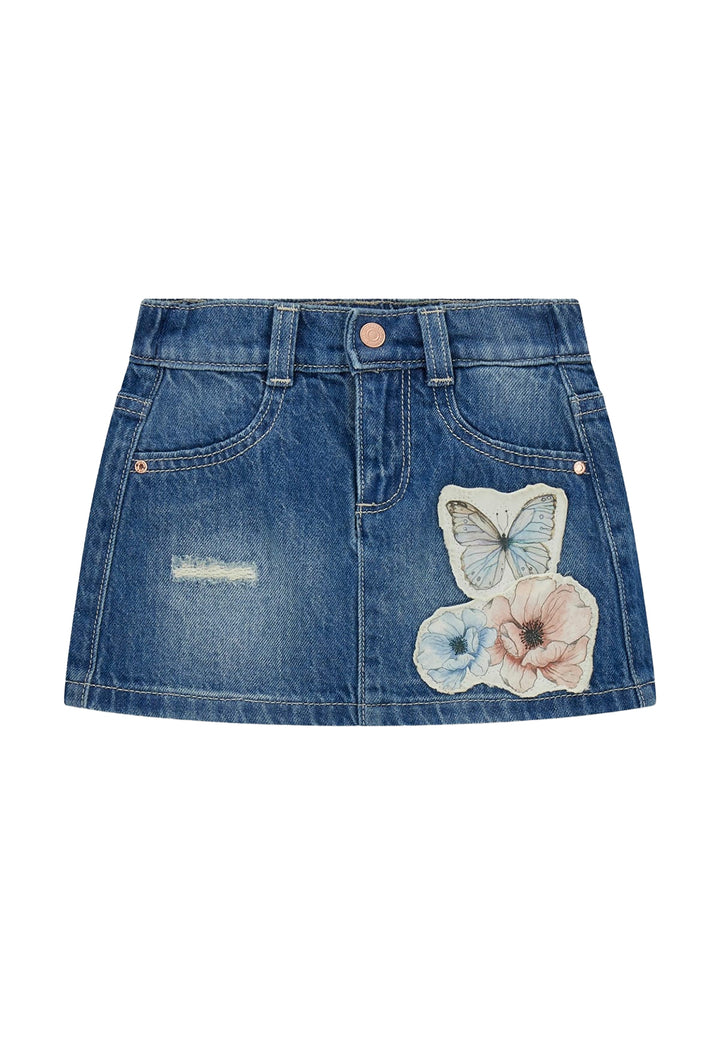 Gonna blu denim per bambina