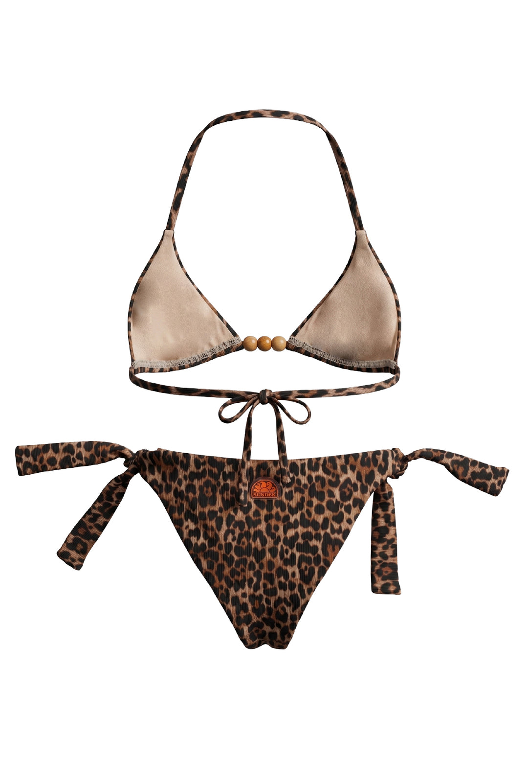 Costume bikini leopardato per bambina
