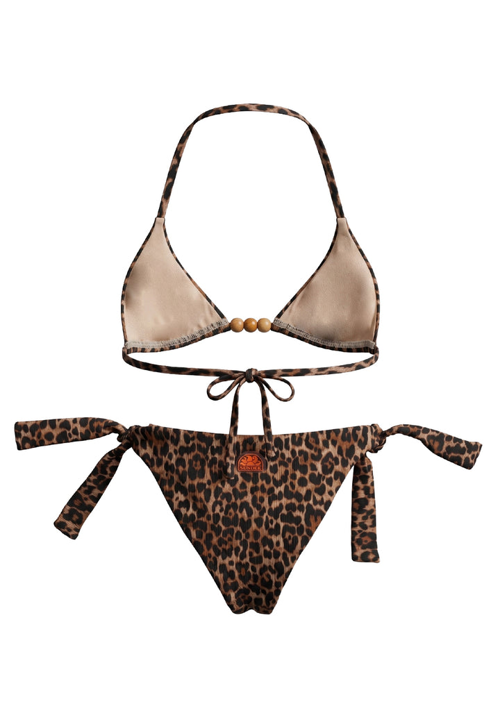 Costume bikini leopardato per bambina