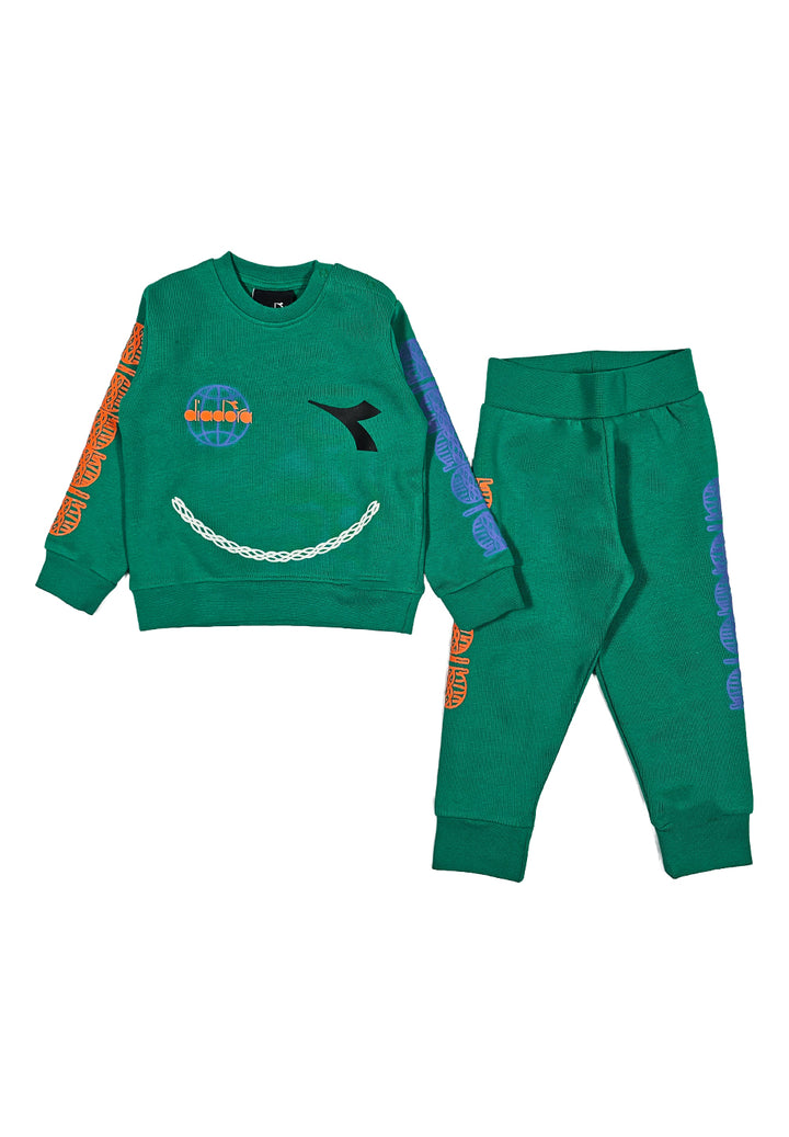 Green sweatshirt set for newborns