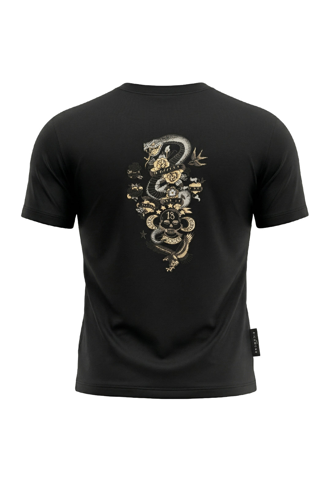 T-shirt nera per bambino