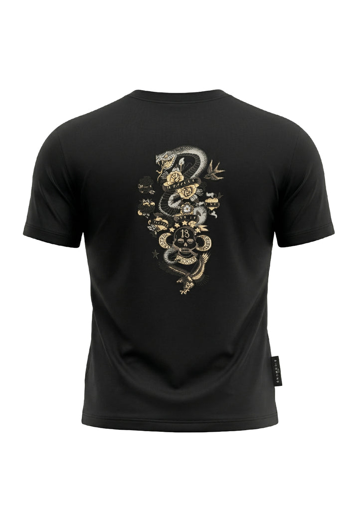 T-shirt nera per bambino
