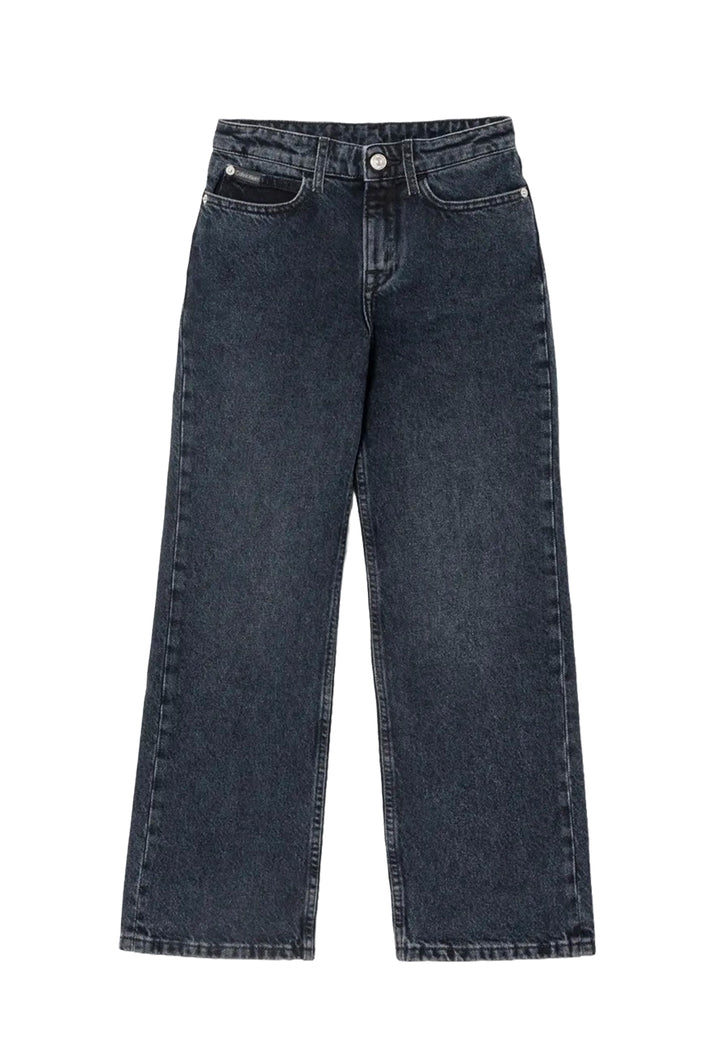 Jeans blu denim scuro per bambina