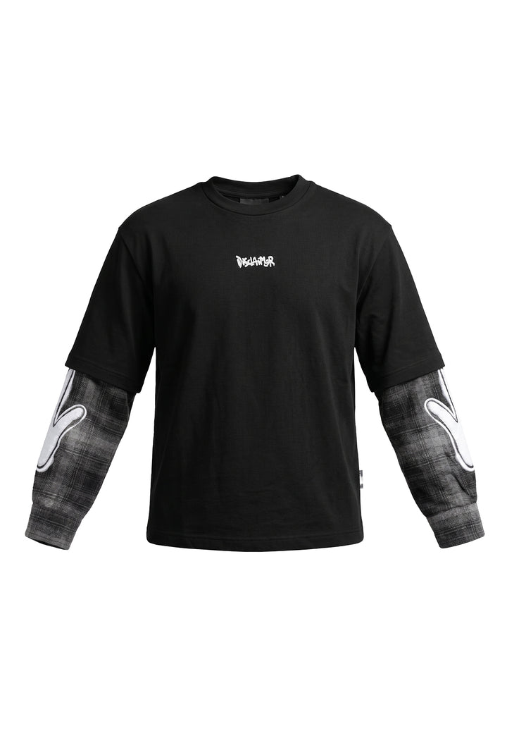 T-shirt nera per bambino