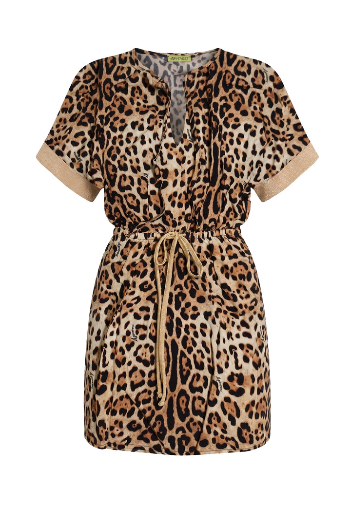 Copricostume leopardato per bambina