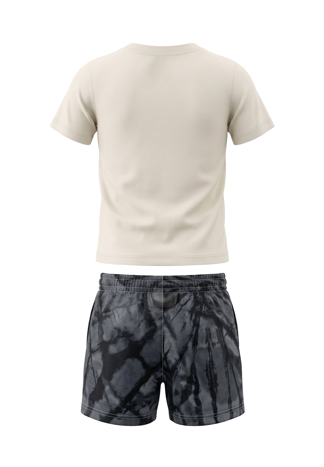 Completo panna-grigio per bambino
