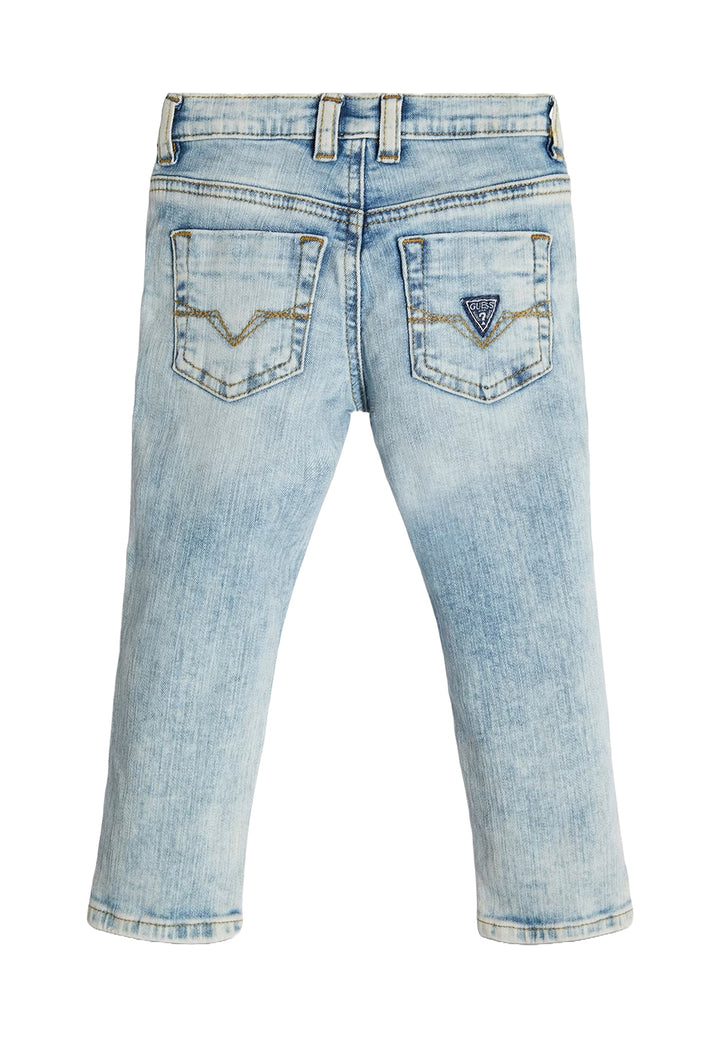 Jeans blu denim chiaro per neonato