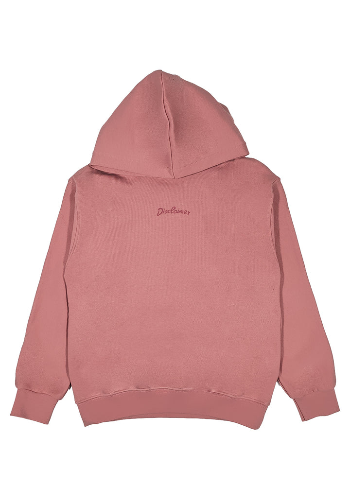 Felpa cappuccio rosa per bambina