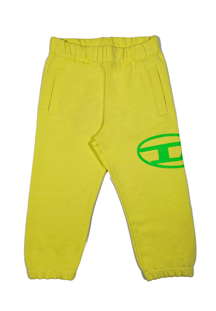 Pantalone felpa giallo per neonato