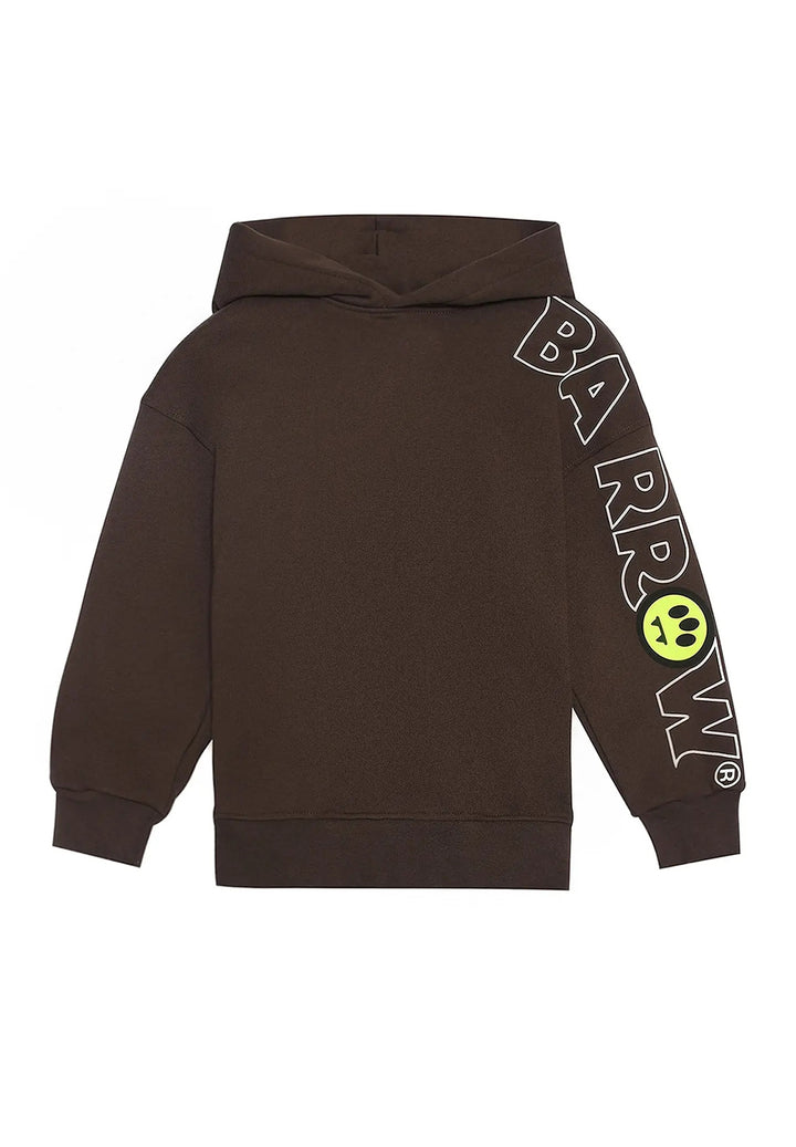 Felpa cappuccio marrone per bambino