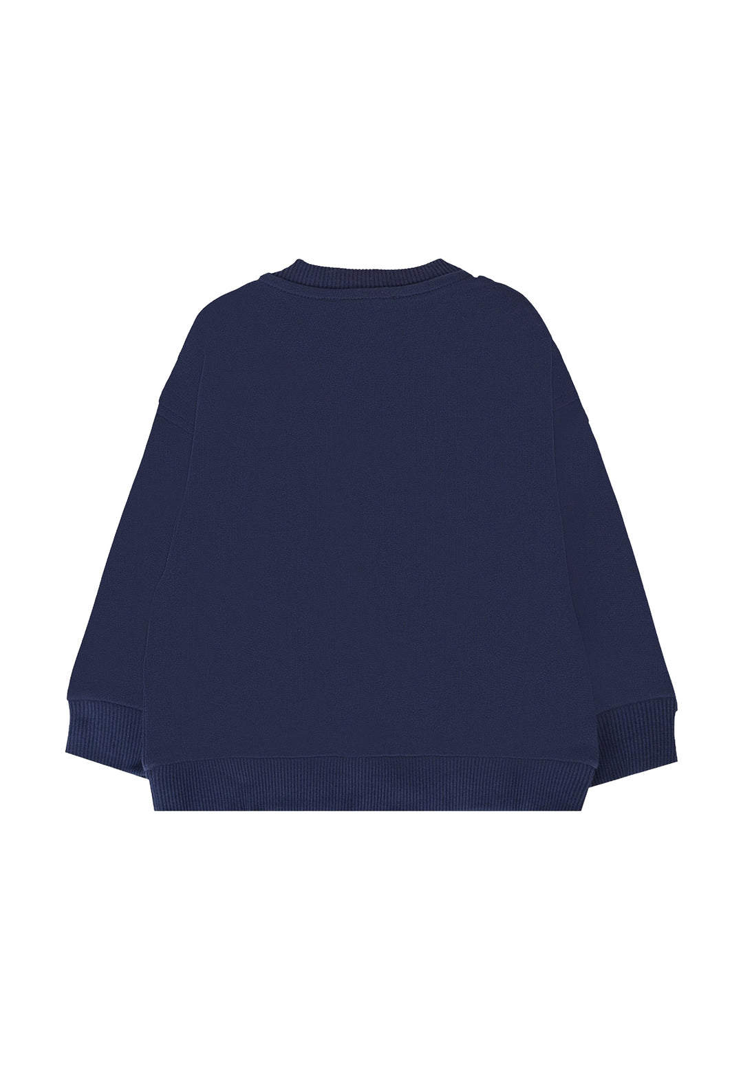 Felpa girocollo blu per neonato