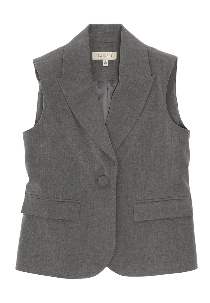 Gilet grigio per bambina