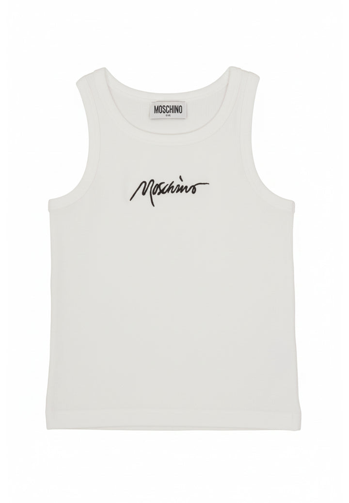 Canotta bianco per bambina