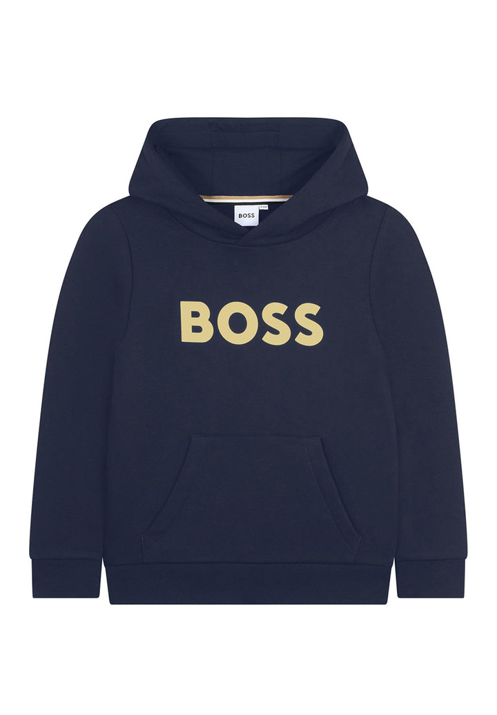 Felpa cappuccio blu navy per bambino