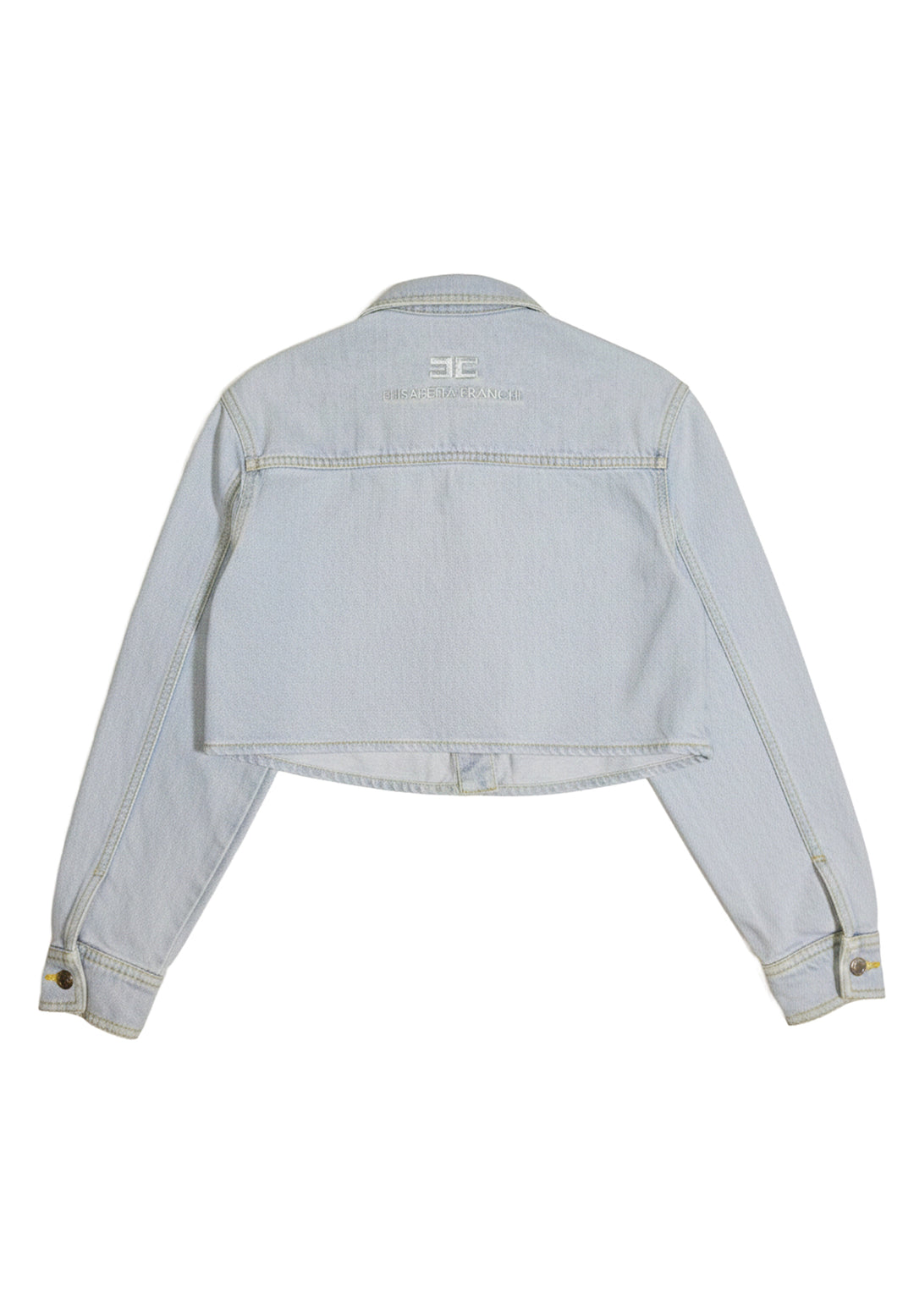 Camicia blu denim per bambina