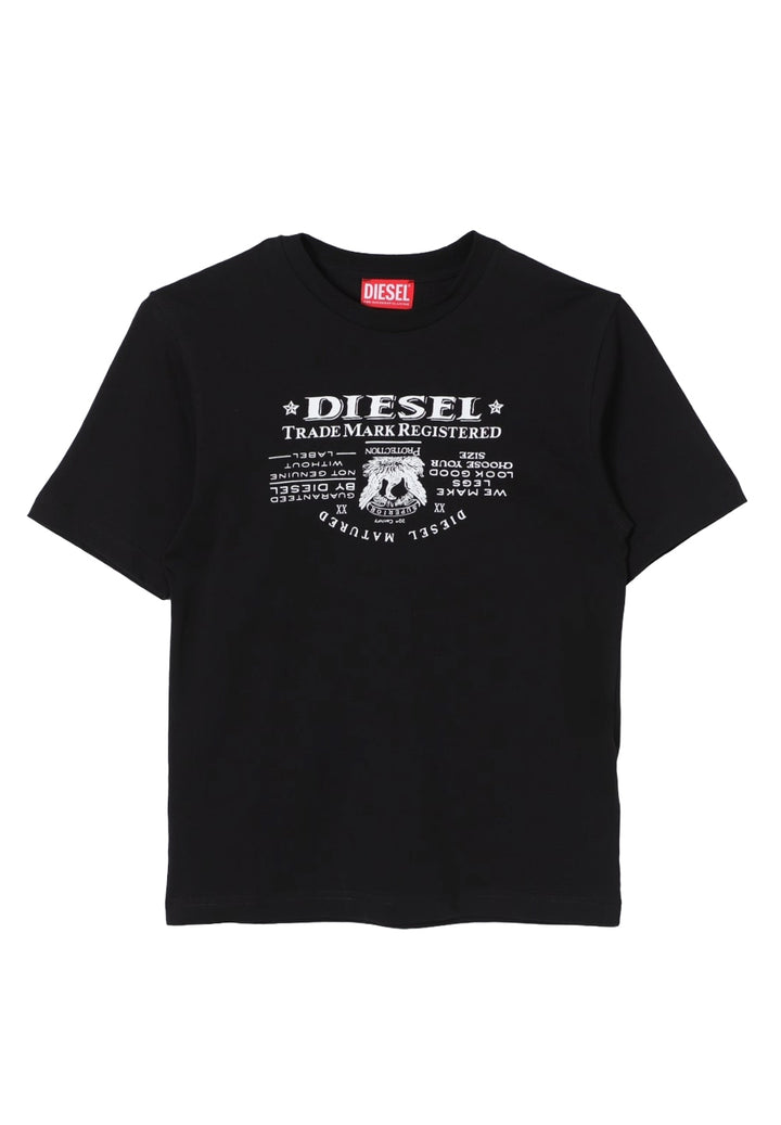 T-shirt nera per bambino