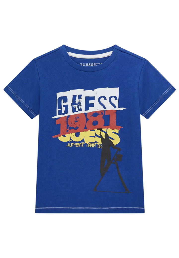 T-shirt blu per bambino