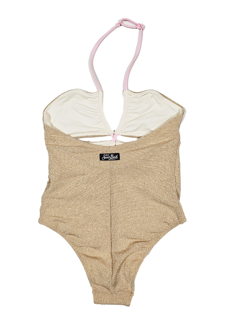 Costume intero oro per bambina