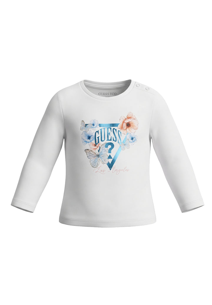 T-shirt bianca per neonata